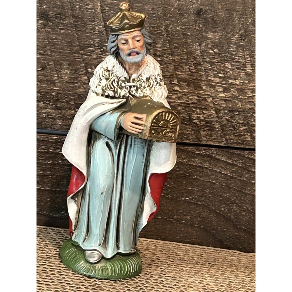 Vintage Italy‎ Nativity STANDING KING WISE MAN Plastic Figure #605 Replacement